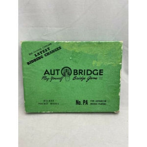 Autobridge Play Yourself Bridge Game Deluxe Pocket Model Vintage